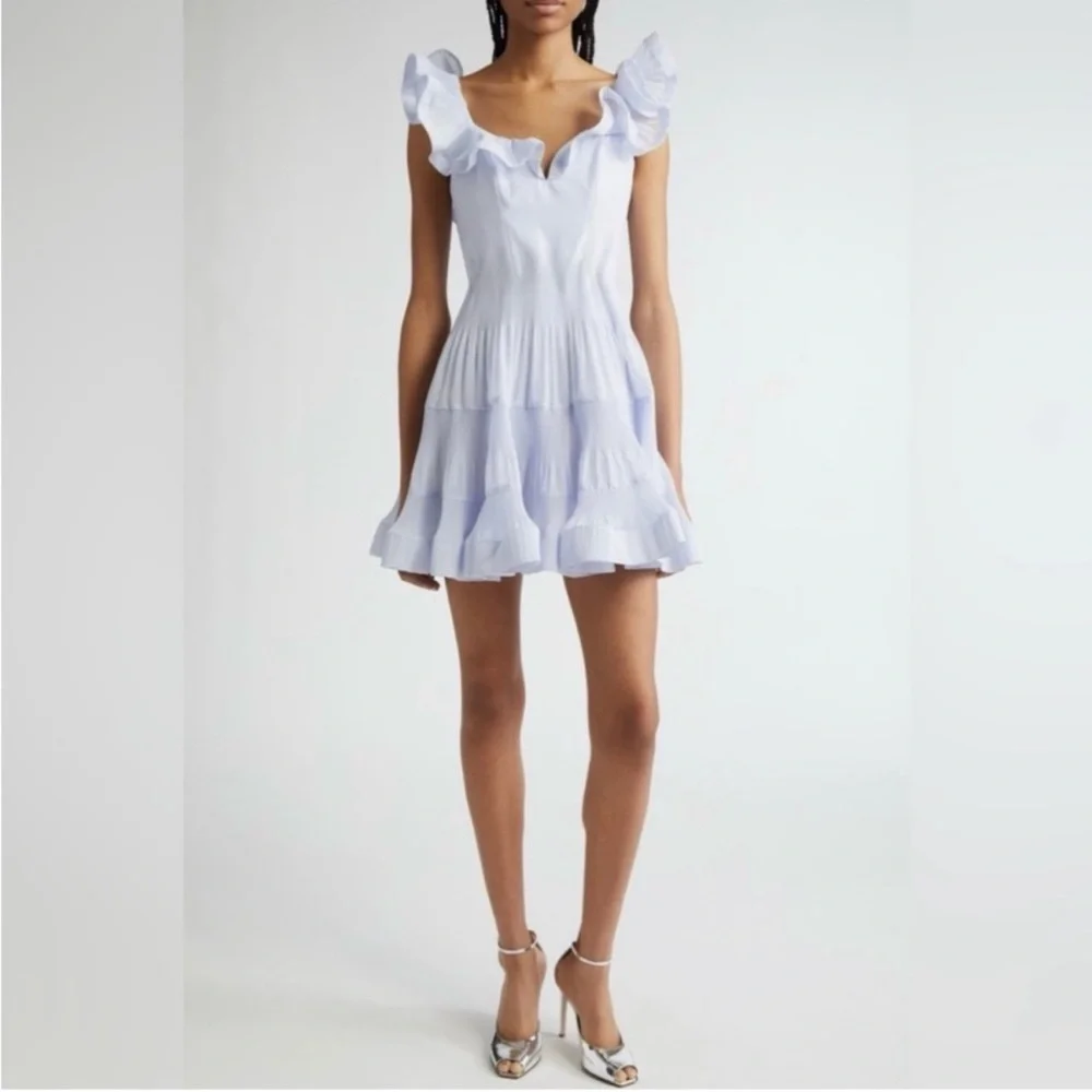 Zimmermann Ruffle-Trim Mini Dress - Picture 4 of 6